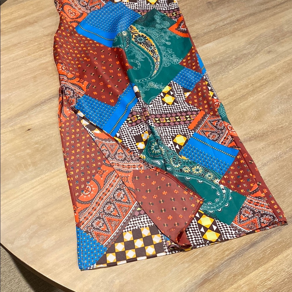 Urban Outfitters Multicolor Patchwork Midi Skirt - image 3